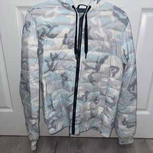 Canada Goose Men's Camouflage Jacket in Gray and Blue
